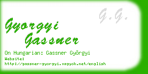 gyorgyi gassner business card
